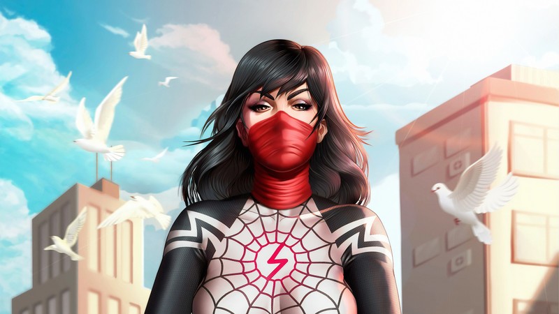 silk, gwen, gwen stacy, hd, artwork, artist, digital art, superheroes