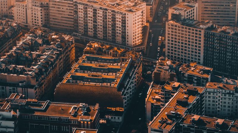 city, buildings, aerial view, architecture, cityscape, 4k