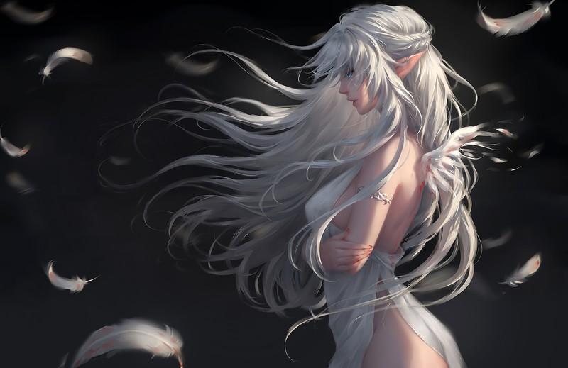 angel, fantasy girls, artist, artwork, digital art, hd, 4k, deviantart