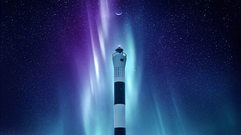 lighthouse, artist, artwork, digital art, hd, artstation