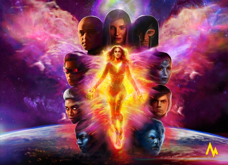 x men dark phoenix, hd, artwork, digital art, artstation, superheroes