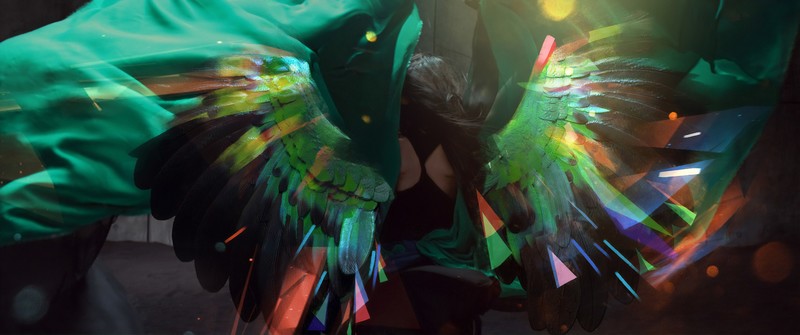 wings, angel, artist, artwork, digital art, hd, behance, 4k