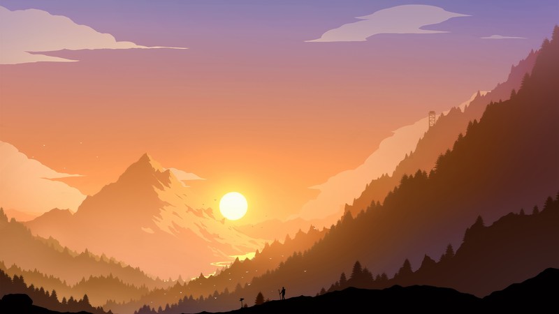 landscape, scenery, artist, minimalism, artwork, digital art, hd, 4k, minimalist, deviantart