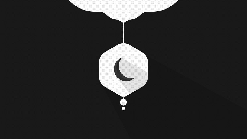 moon, artist, artwork, digital art, hd, 4k, monochrome, black and white