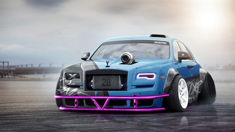 rolls royce ghost, rolls royce, cars, hd, 4k, artstation, artist, artwork, digital art