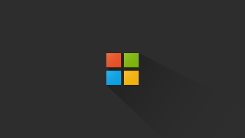 microsoft, computer, logo, minimalist, minimalism, hd, 4k