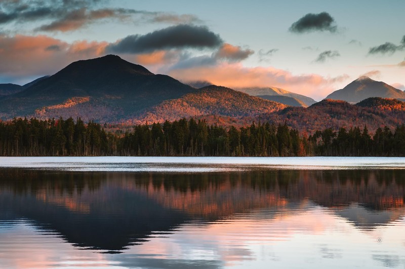 morning, reflection, nature, hd, mountains