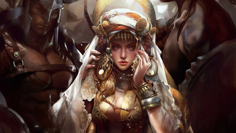 fantasy girls, queen, artist, artwork, digital art, hd, artstation