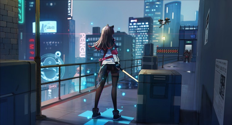 anime girl, anime, artist, artwork, digital art, hd, 4k
