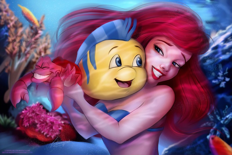 the little mermaid, movies, animated movies, 4k, hd, mermaid, deviantart