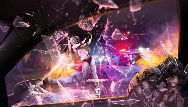 harley quinn, supervillain, artist, artwork, digital art, hd, artstation, 4k