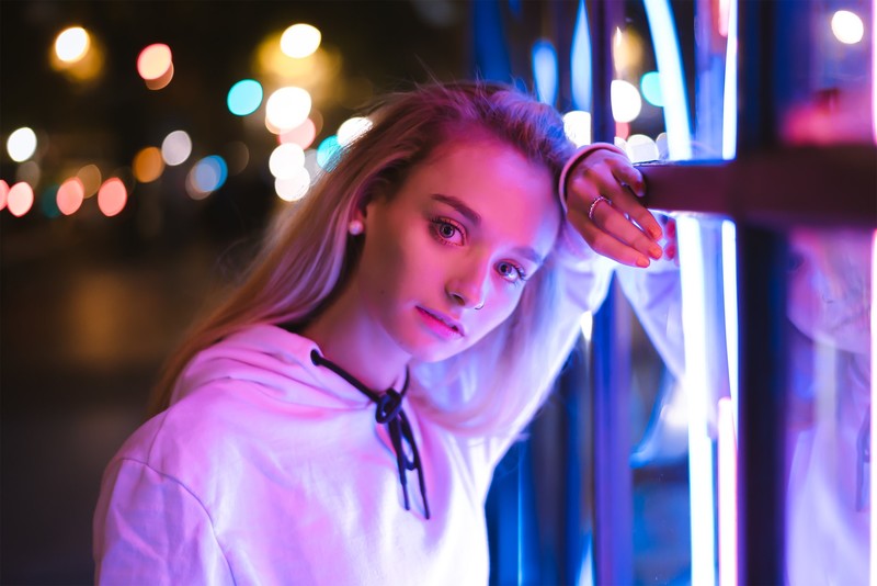 girls, model, hd, neon