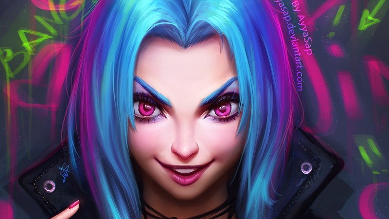 jinx league of legends, league of legends, games, hd, deviantart