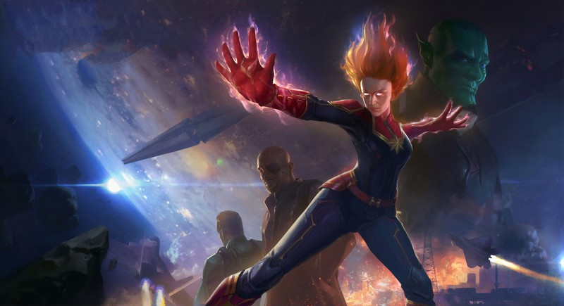 captain marvel, hd, 4k, superheroes, artwork, art, artstation