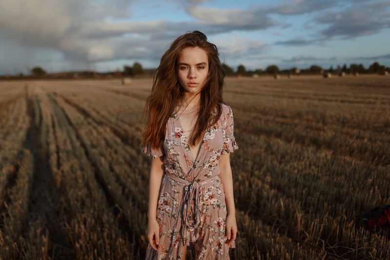 girls, field, outdoor, hd