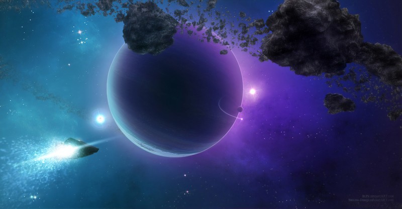 planet, space, digital universe, hd, 4k, deviantart