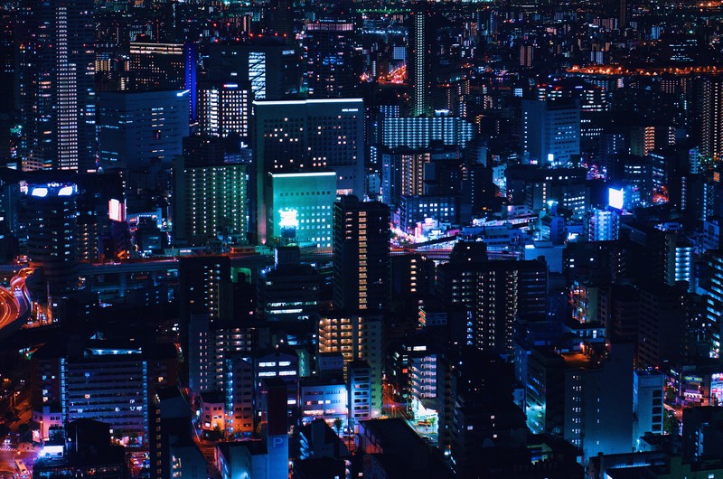 neon, city, buildings, lights, hd, photography, 4k, 5k