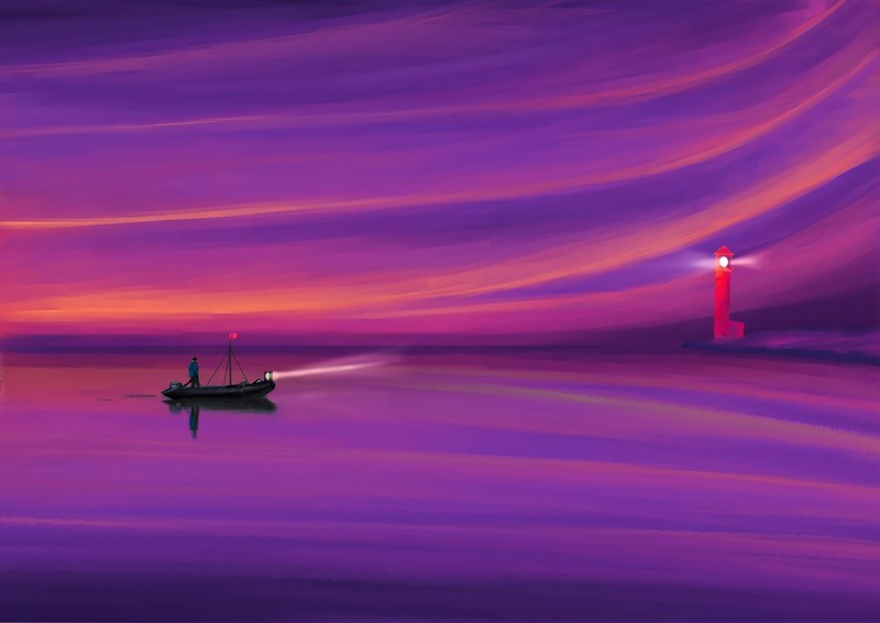 boat, artist, artwork, digital art, hd, artstation, 4k