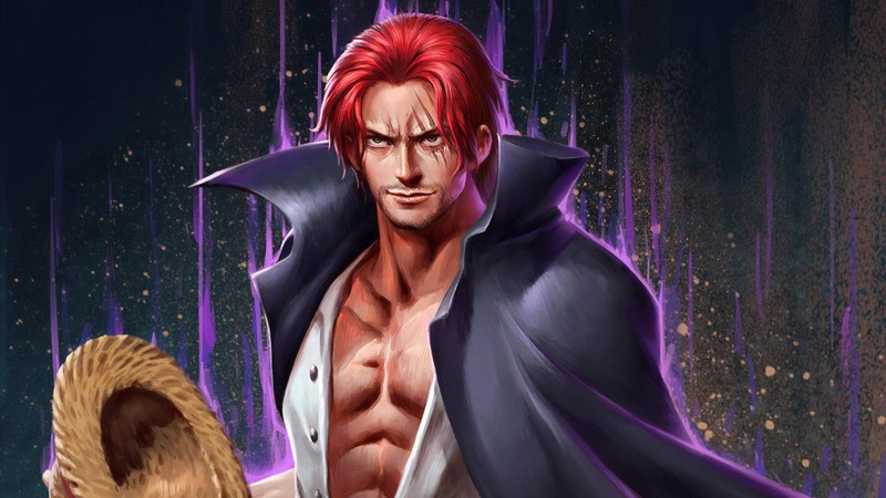 shanks, one piece, anime, hd, 4k, artstation