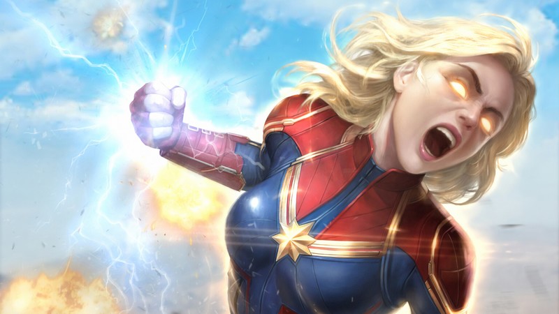 captain marvel, hd, 4k, superheroes, artwork, art, artstation