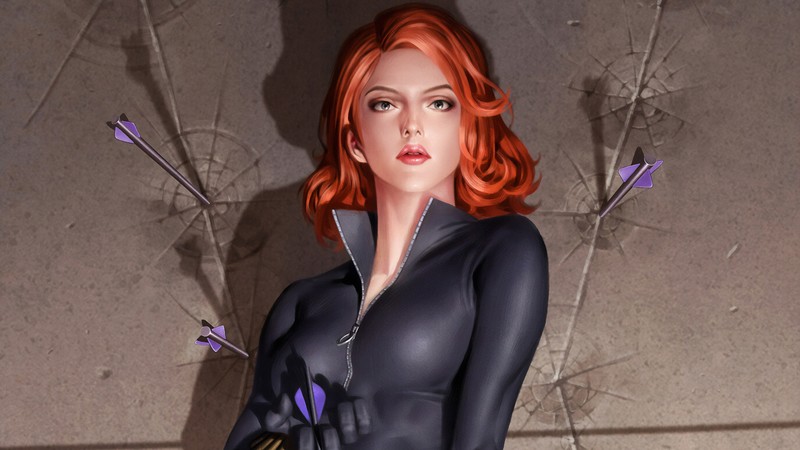 black widow, hd, 4k, superheroes, artwork