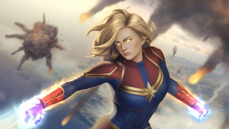 captain marvel, hd, 4k, superheroes, artwork, art