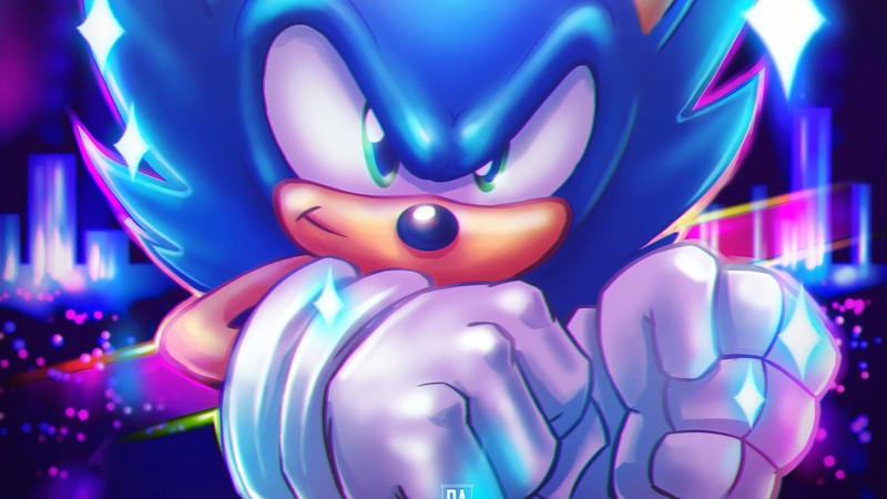 sonic the hedgehog, hd, artwork, artstation, movies, 4k