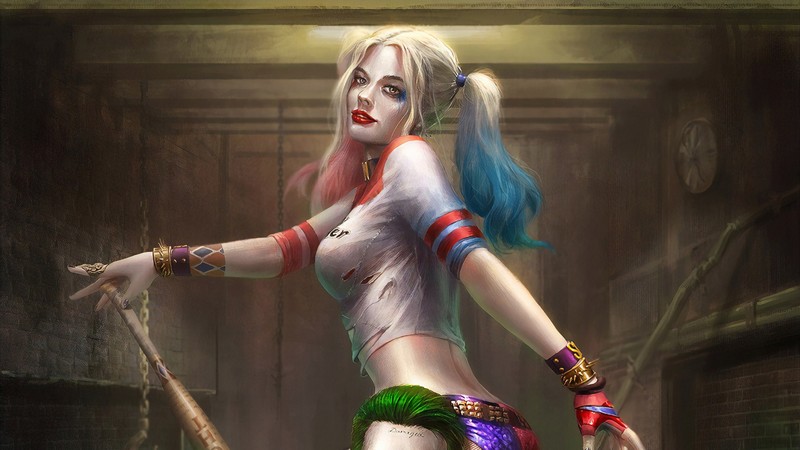 harley quinn, superheroes, artist, artwork, digital art, hd, artstation
