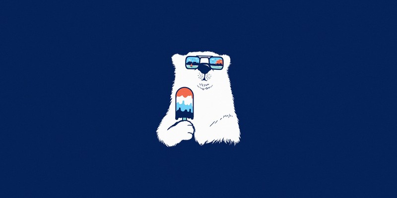 polar bear, animals, hd, 4k, minimalism, minimalist