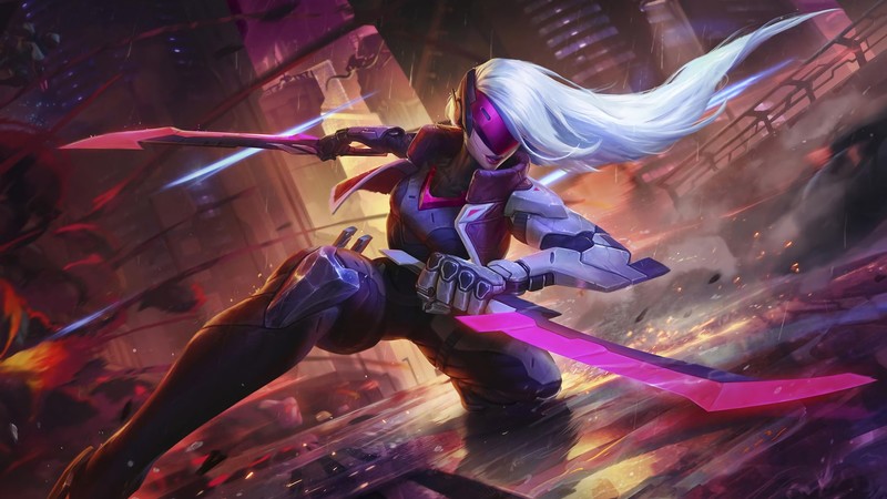 katarina league of legends, league of legends, games, fantasy girls, hd, 4k, deviantart