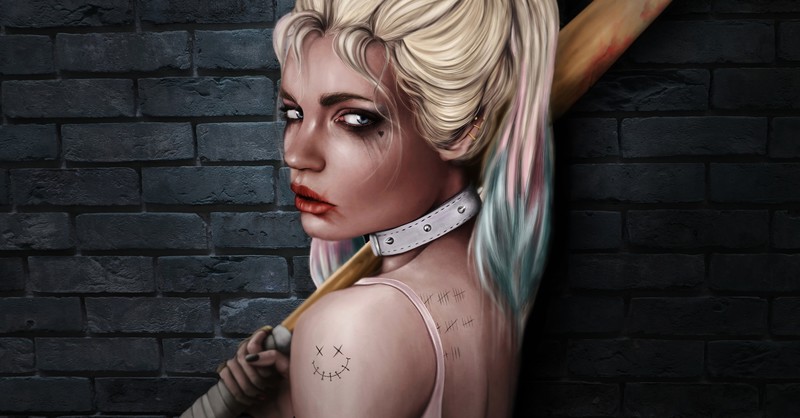 harley quinn, supervillain, superheroes, hd, 4k, 5k, behance