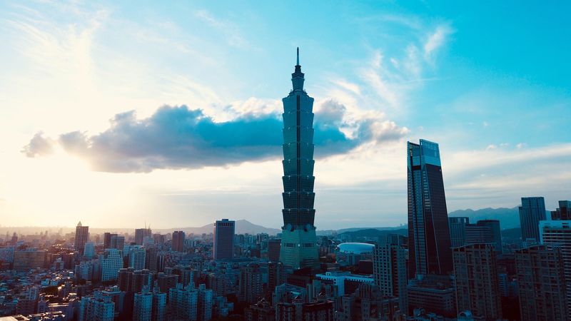 city, architecture, buildings, tower, evening, 4k