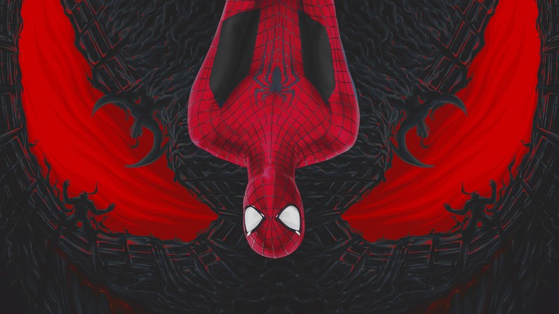 spiderman, venom, hd, superheroes, artist, artwork, behance