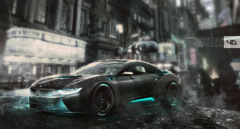 bmw i8, bmw, cars, artist, artwork, digital art, hd, deviantart