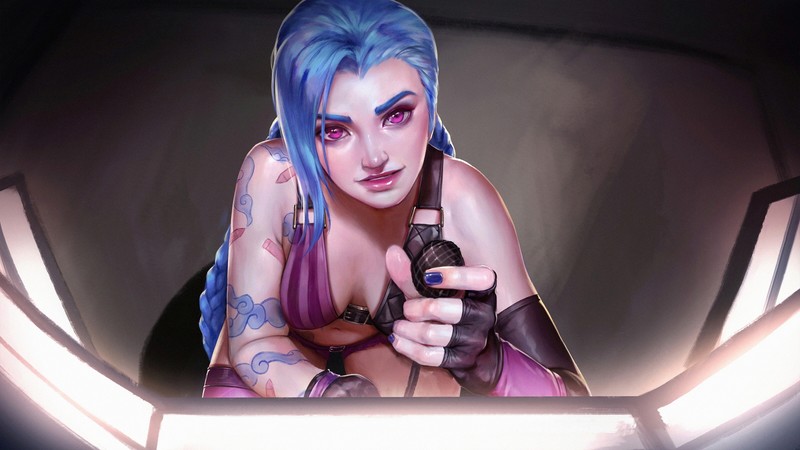 jinx league of legends, league of legends, games, hd, 4k, deviantart