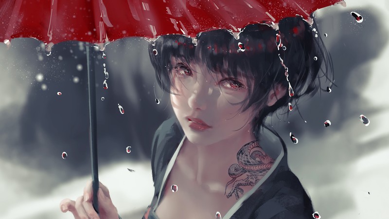 anime girl, anime, artist, artwork, digital art, hd, 4k, deviantart