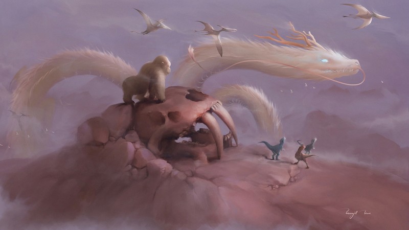 dragon, artist, artwork, digital art, hd, 4k, deviantart