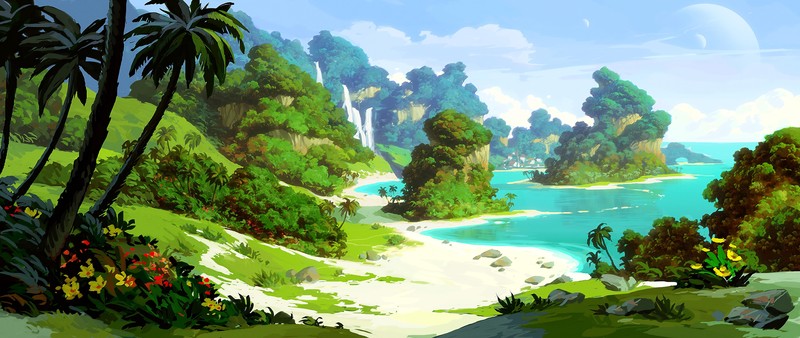 island, nature, hd, 4k, 5k, artstation