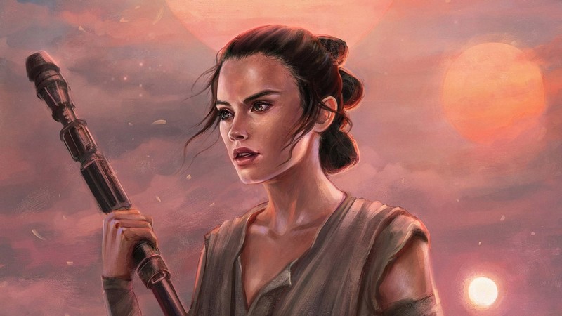 rey, hd, artwork, star wars, artstation