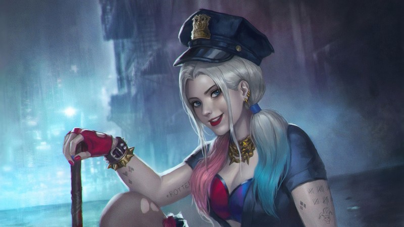 harley quinn, hd, superheroes, digital art, artwork, 4k, deviantart