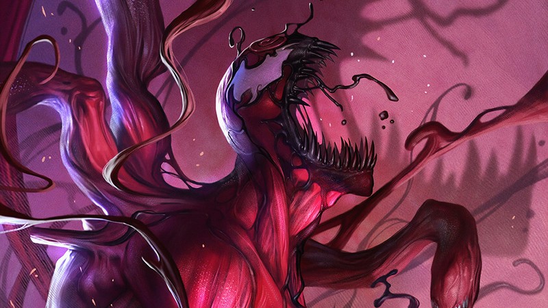 venom, carnage, superheroes, artist, artwork, digital art, hd, 4k, artstation
