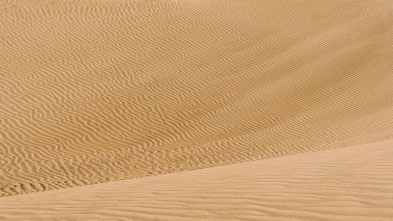 desert, dunes, sand, wavy, 4k