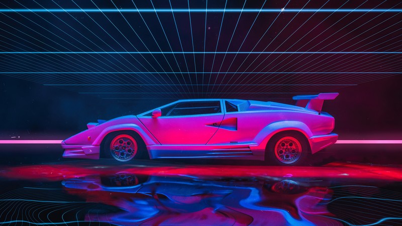 lamborghini countach, lamborghini, cars, hd, 4k, retro