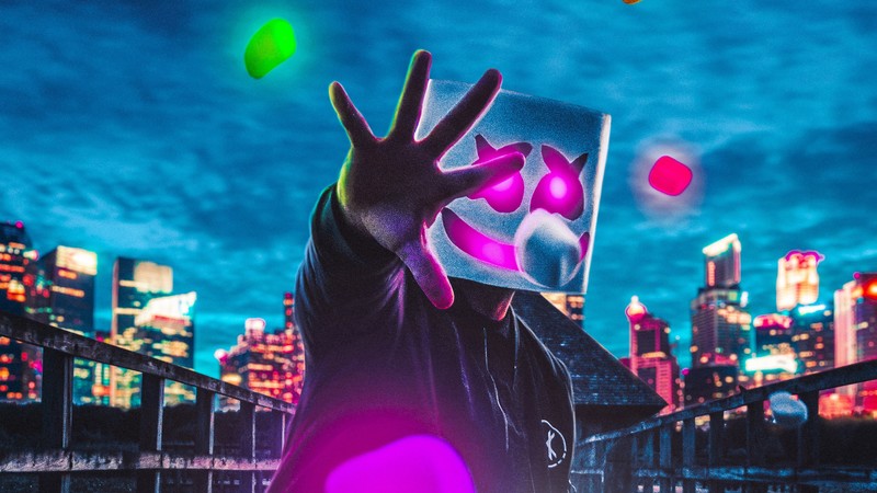 marshmello, music, hd, artist, artwork, digital art, 4k