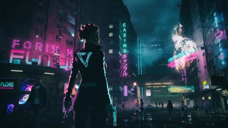 scifi, cyberpunk, artist, artwork, digital art, hd, artstation, 4k