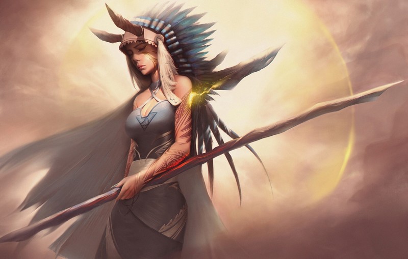 artist, artwork, digital art, hd, 4k, warrior