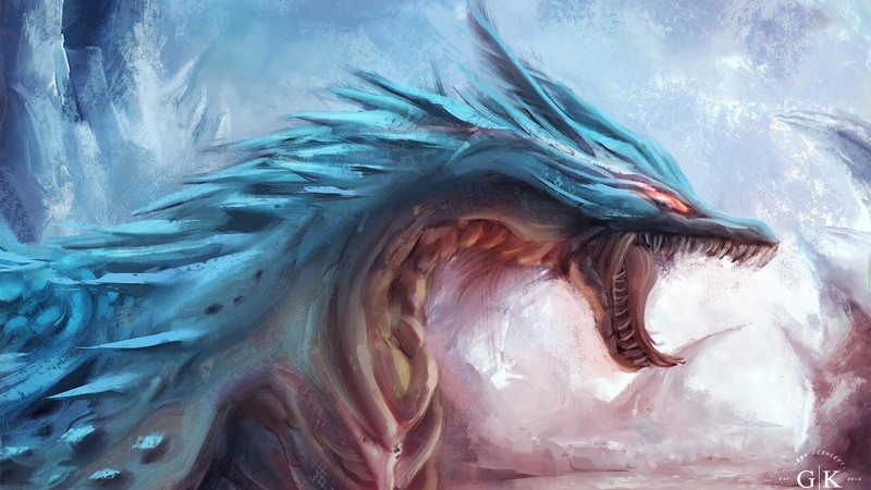 dragon, artist, artwork, digital art, hd, 4k, artstation