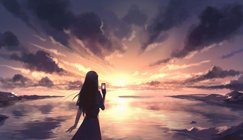 anime girl, anime, artist, artwork, digital art, hd, 4k, deviantart