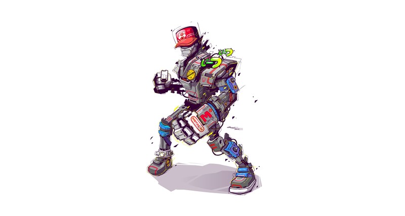 robot, artist, artwork, digital art, hd, 4k, 5k