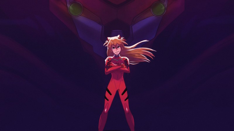 asuka langley soryu, neon genesis evangelion, anime girl, anime, hd, artist, artwork, digital art, 4k, artstation